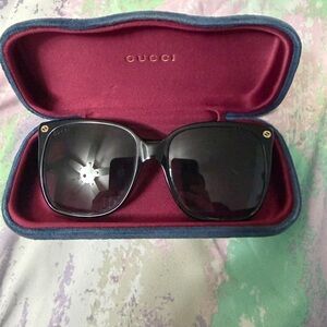 Gucci Black Square Sunglasses